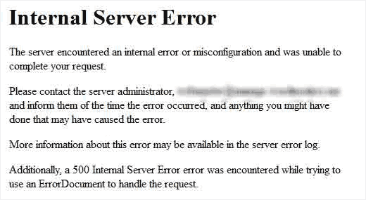 How to Fix Internal Server Error