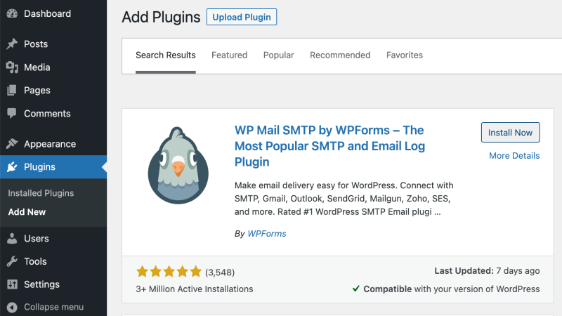 معرفی افزونه WP SMTP و افزونه های تخصصی SMTP وردپرس